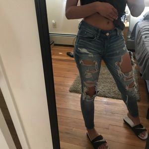 American Eagle ripped jeans